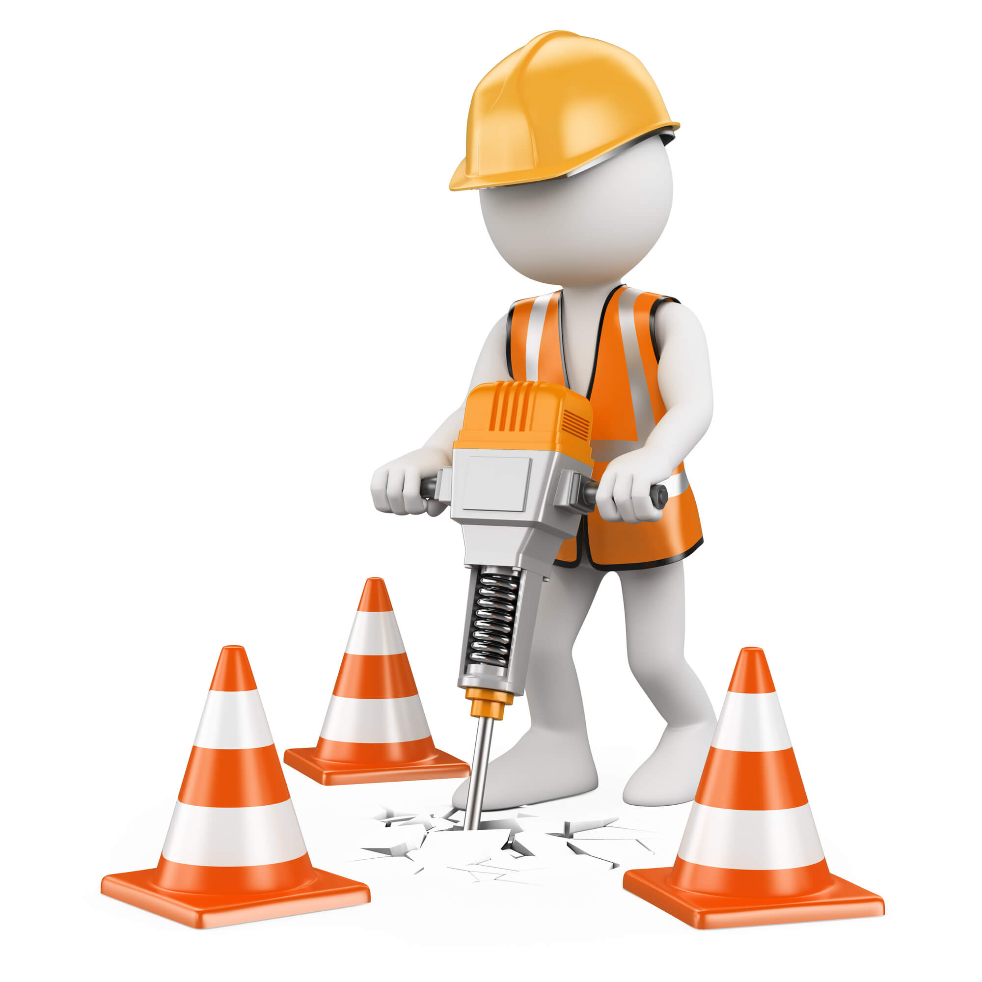 Demolition safety concept for commercial project preparation