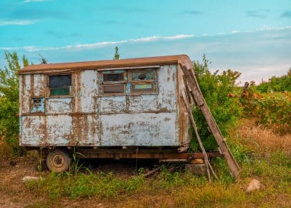 Older mobile home scheduled for demolition in Louisiana