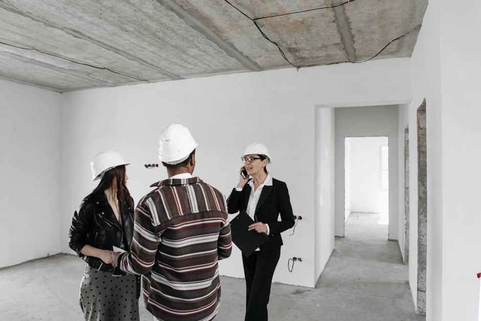 property owner discussing project changes with a demolition contractor